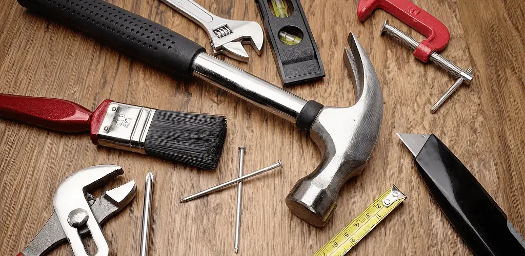 Handyman tools laid out for home repair and maintenance work in Tacoma, WA