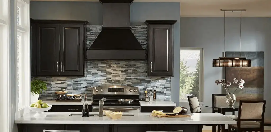 Kitchen cabinet painting and refinishing in a modern kitchen in Tacoma, WA